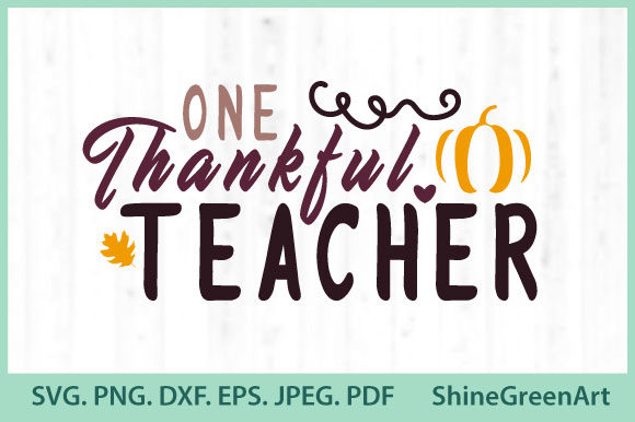 Fall Teacher Pumpkin Thanksgiving Graphics & Illustrations