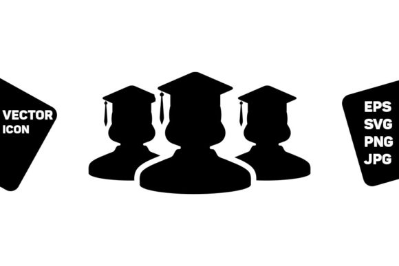 Female Student Degree Icon Graphics & Icons