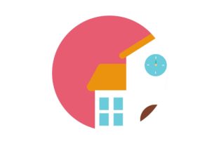 Half School Icon: Graphics and Icons for Branding