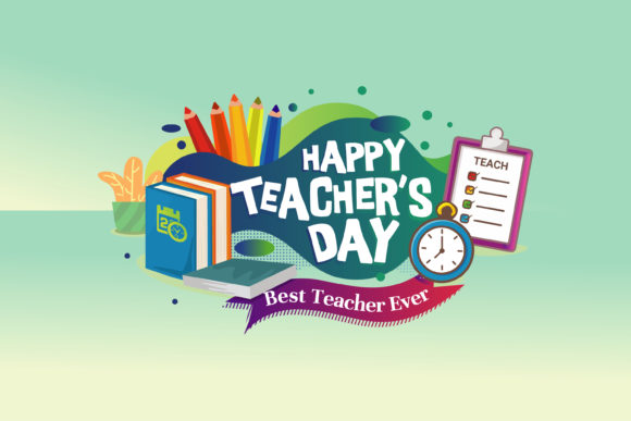 Happy Teacher's Day Graphics & Illustrations Review