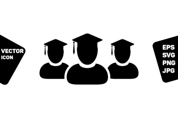 Knowledge Icon Vector Male Group Student Graphics and Icons