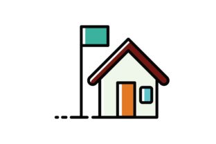 Line Small School Icon: Graphics & Icons for Brands