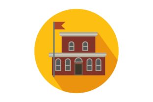 Red School Icon: Graphics and Icons Review