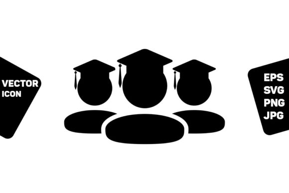 Reviewing the Graduation Icon Vector Male Group