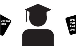 Reviewing the Graduation Icon Vector Male Student