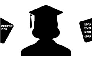Reviewing the Knowledge Icon Vector Female Student