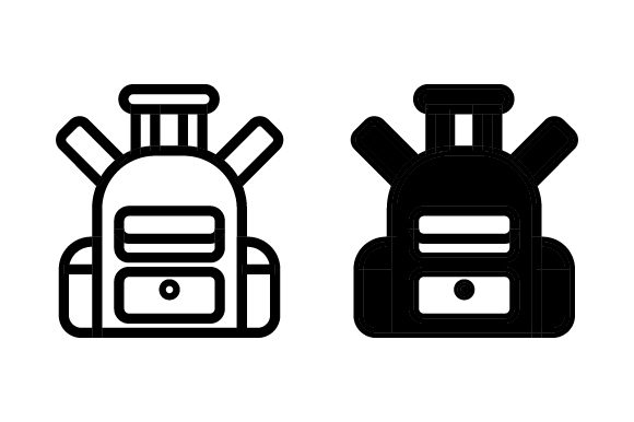School Bag Icon Vector Design: Graphics & Icons