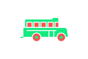 School Bus Flat Icon: Graphics & Icons for Sellers