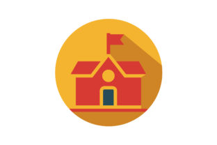 School Flat Icon Vector: Essential Graphics and Icons