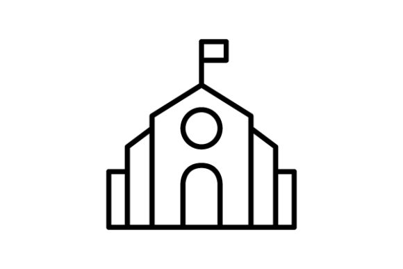 School Line Icon Design Vector: Essential Graphics & Icons