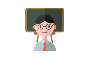 Teacher and Board Icon: Essential Graphics for Crafters